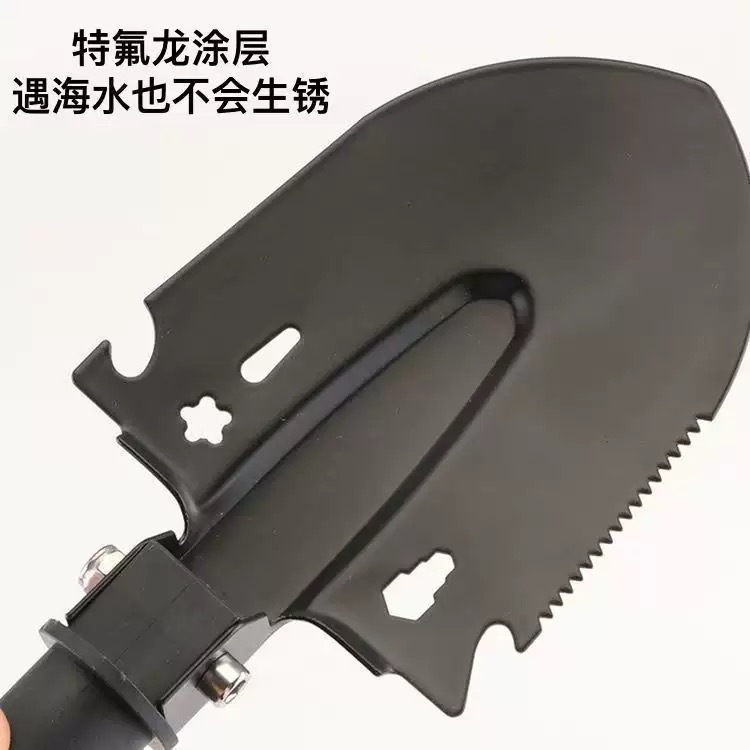 Cross-border outdoor shovel, engineer shovel, soil loosening shovel, thickened camping, beachcombing, fishing, outdoor compass, multi-functional shovel pic 7