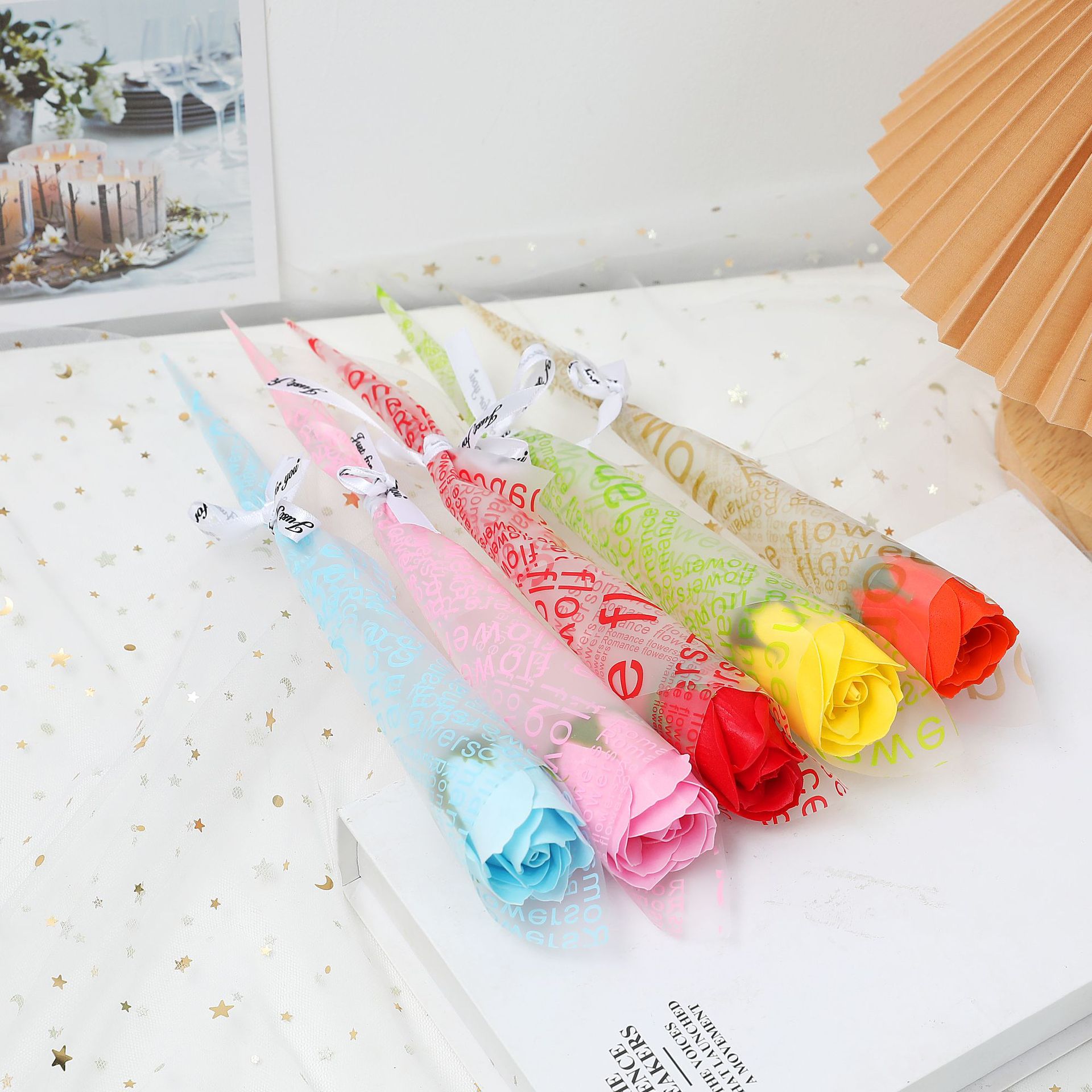 三层香皂花单/情人节花束/香皂花单只类细节图