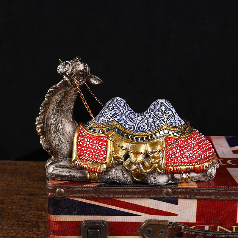 Resin Camel Model Decoration Crafts Office Study Camel Decoration Animal Crafts In Stock Specification drawing