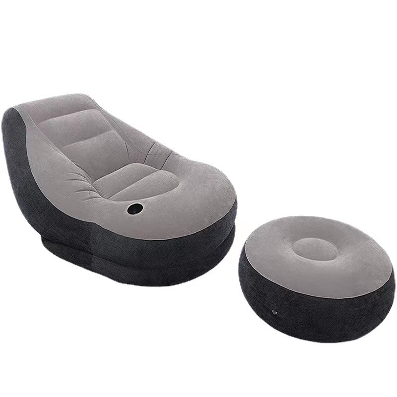 intex 68564 跨境专供充气pvc舒适植绒沙发组合懒人休闲折叠躺椅详情图4