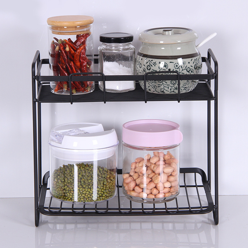 Creative ironwork metal bathroom shelving unit Specification image