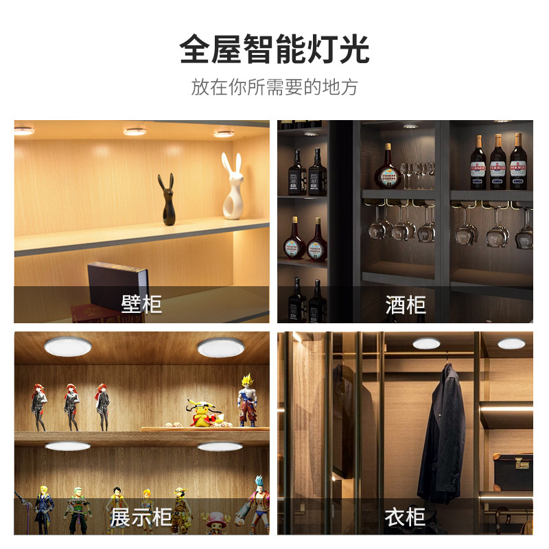 led embedded RV lights cross border for ultra-thin cabinet lights wine cabinet miniature display cabinet 3w mini spotlights Specification drawing