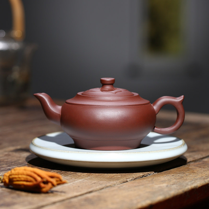 Yixing Purple Clay Pot Master Pure All Handmade Tea Pot Kung Fu Tea Set Home Ball Hole Xishi Stone Ladle Pot Leak Price Item Picture