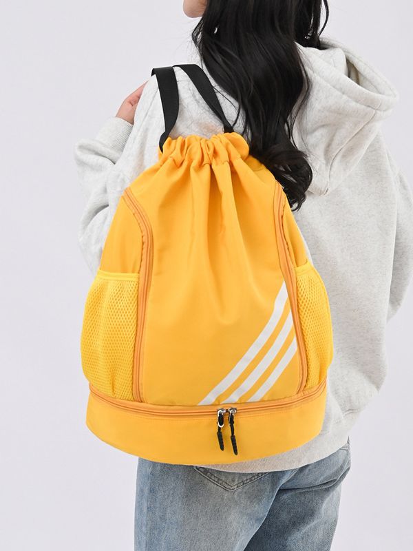 Deportes al aire libre bolsa de fitness impermeable baloncesto fútbol extractor cordón cordón cordón boca mochila tela oxford plegable bolsa de viaje Specification image