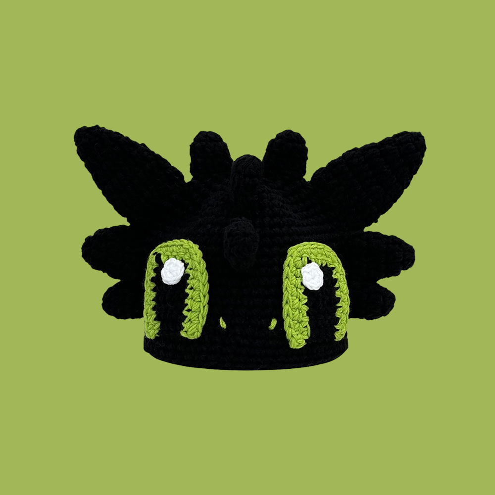 卡通佛祖帽子韩版手工编织秋冬保暖个性搞怪男女针织帽护耳毛线帽详情32