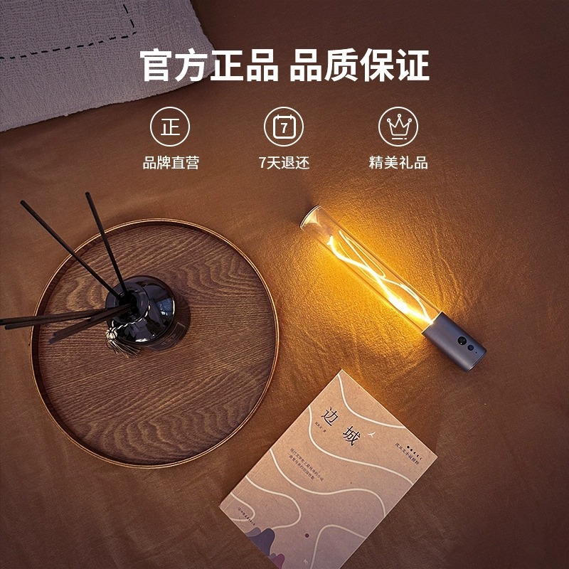 Augelight wireless sensor light, night light, bedroom sleep wake-up light, camping light, gift for boys, rechargeable clip table lamp Application Scenario