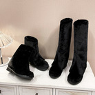 外贸大码雪地靴女短筒欧美长筒靴子女跨境女式冬季保暖防滑毛毛靴