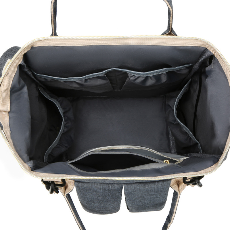 Venta caliente Mommy bag hilo bordado cabeza pila dos hombros bolsa de madre y bebé multifuncional USB recargable espalda bolsa de leche mommy bag Application Scenario