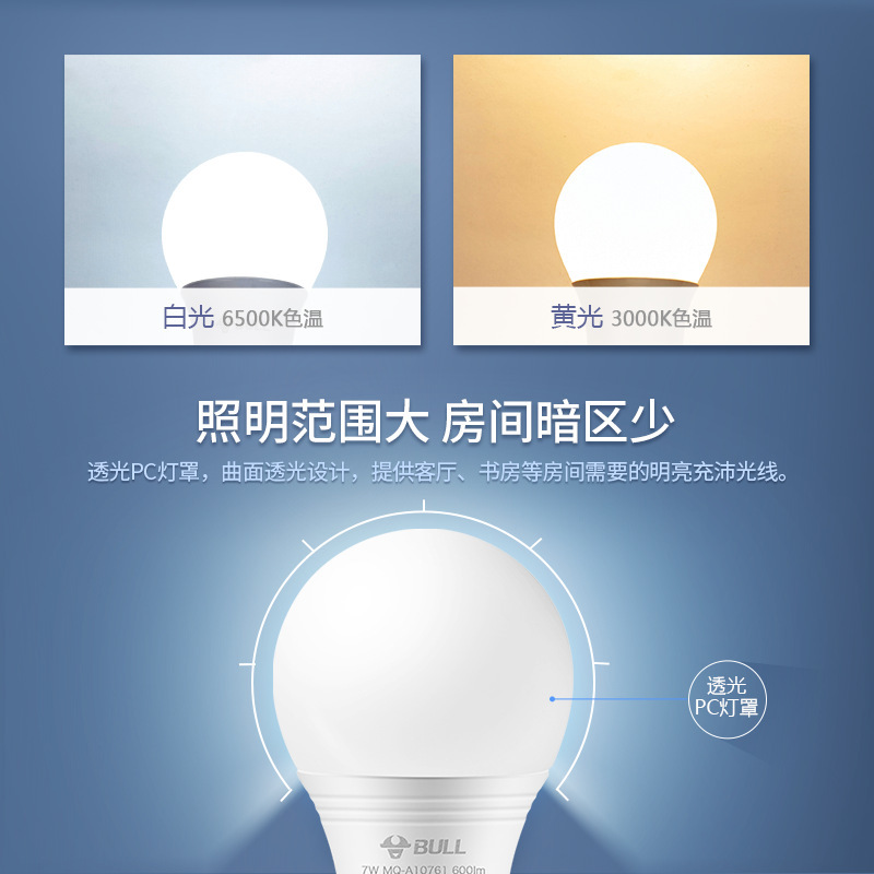 LED球泡灯实物图