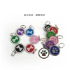 New pet dog footprint pendant, dog tag, pet tag, bone pattern pendant, anti-loss, id can be engraved Item Picture