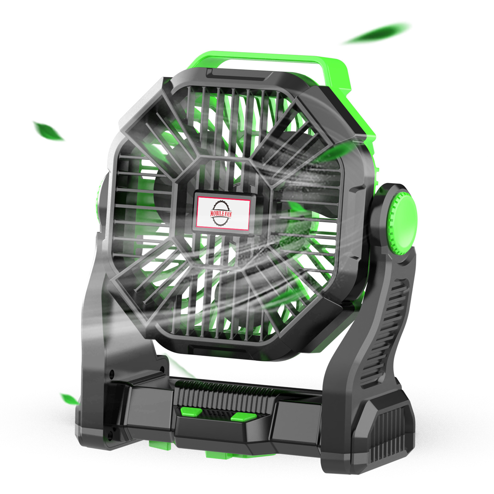 Cross-border exclusive portable charging camping fan tent, hanging fan, table lighting small fan full figure