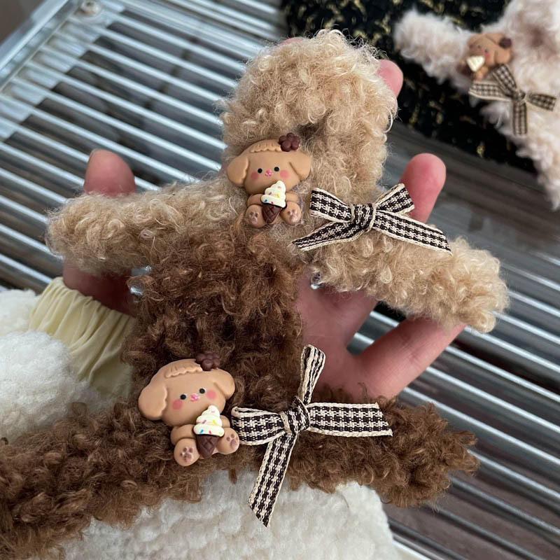 Maillard's 2023 New Autumn/Winter Fur Clip Headwear: Back of the head Fur clip, hair clip, shark clip Headwear for women details Picture