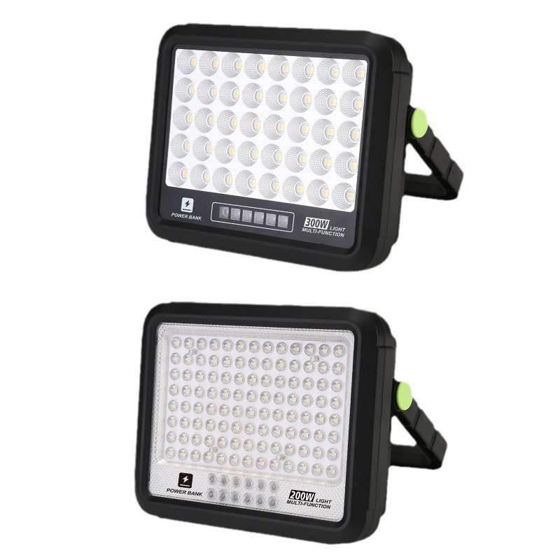 Cross-Border New Solar Charging Floodlight Outdoor Lightweight Ultra-Bright Ultra-Long Life Emergency Light Garden Lighting Item Picture