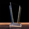 水晶玻璃【双色彩边】水晶奖杯年会奖励比赛活动优秀员工奖杯图