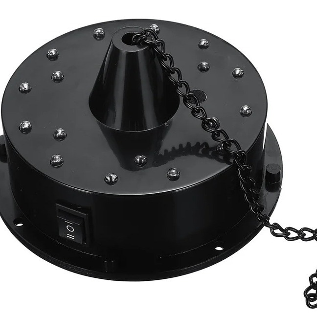 Rotating mirror disco ball motor reflective ball disco with 18 LED lights details Picture
