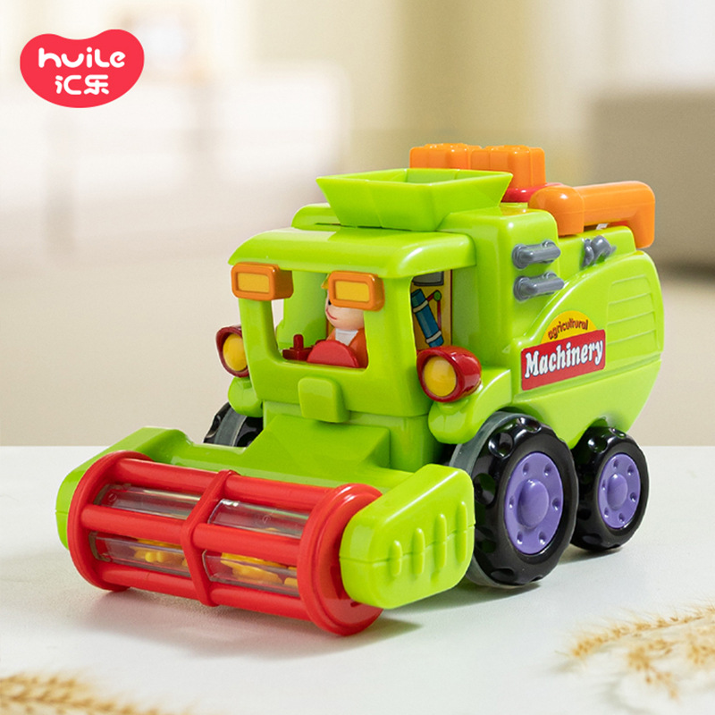 Huile Children's inertial Engineering Vehicle, Boys' toy car, Mixer Truck, Sweeper and Harvester Set Model DS102 Specification image