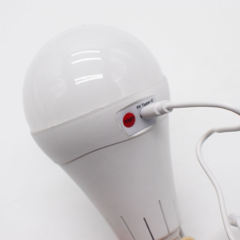 Three-speed dimming emergency bulb lamp E27 screw-on power-off lighting led bulb USB charging camping emergency bulb Specification image