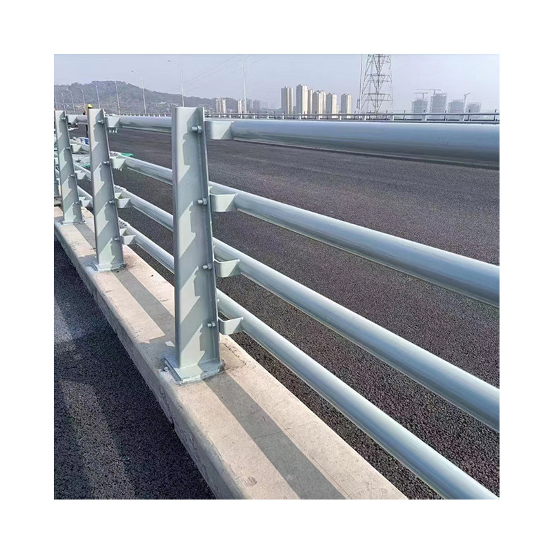 Bridge anti-collision guardrail manufacturer, stainless steel municipal road safety guardrail net, sidewalk railing, river landscape Item Picture