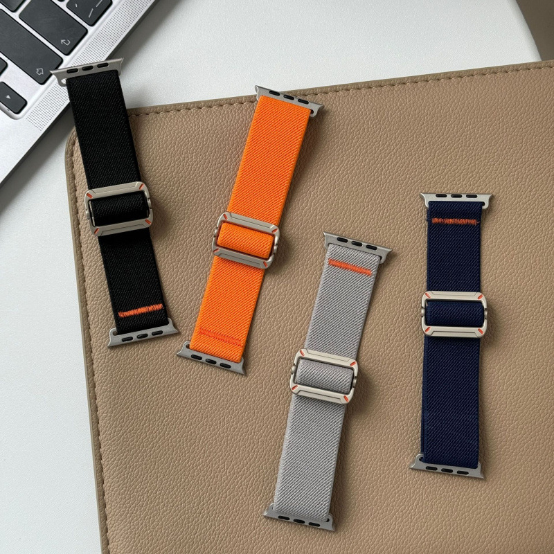 The mechanical tooling loop nylon watch strap is suitable for iwatch10 Apple Watch and Apple Watch 98SE sports details Picture