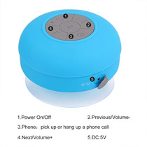Bathroom waterproof drop Bluetooth speaker Mini wireless portable small speaker with large suction cup outdoor Bluetooth speaker