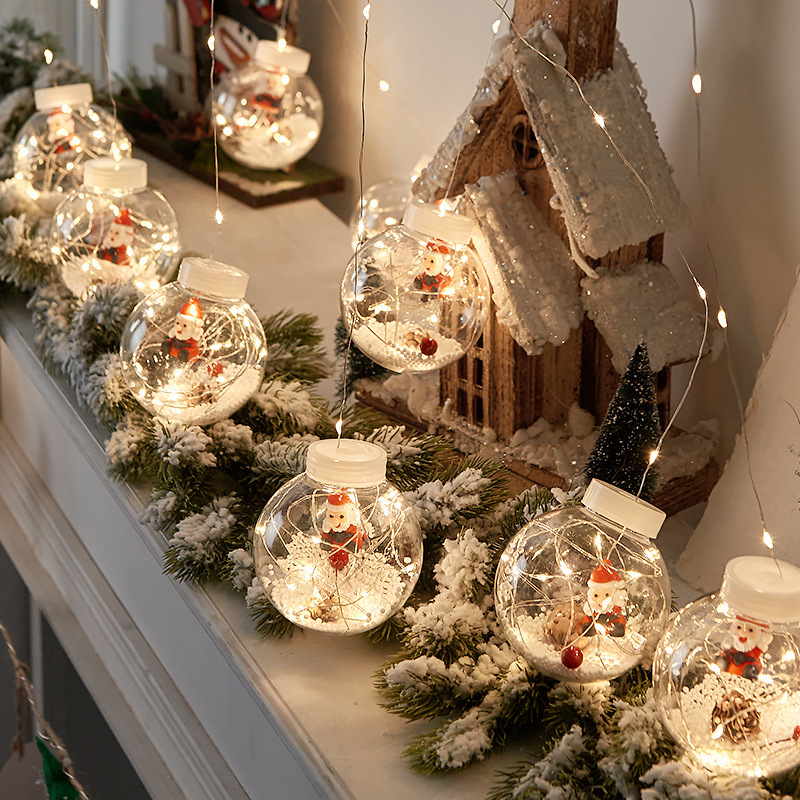 LED curtain lights, Santa Claus, snowman, wishing ball, Christmas festival, shop window decoration, Christmas tree decoration lights Application Scenario