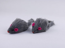 17cm Rustling plush mouse with cat toy Color mouse monochrome plush mouse cat toy supplies