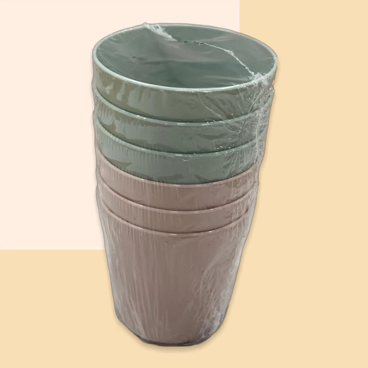 Wholesale tableware, plastic plates, plastic bowls, simple bowls and plates factory direct sales Specification image