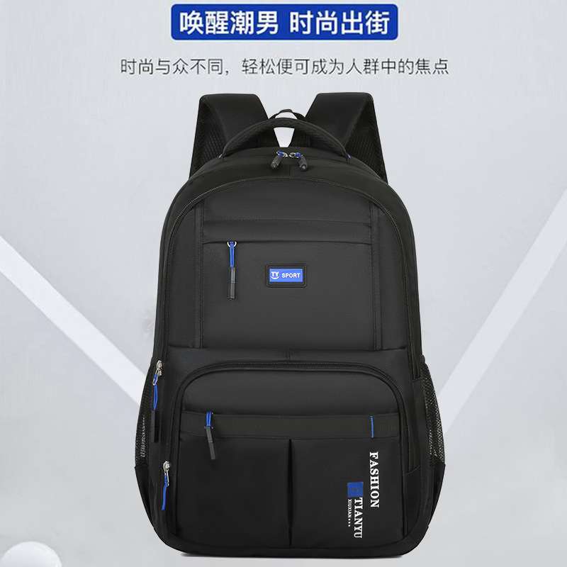 Nueva mochila para hombres bolsa de computadora de negocios de gran capacidad viaje de viaje mochila a prueba de agua bolsa escolar estudiantil al por mayor