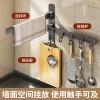 WU1P Italian kitchen hook, multi-functional hook wall-mounted storage rack without drilling, kitchenware pot spatula storage rack details Picture