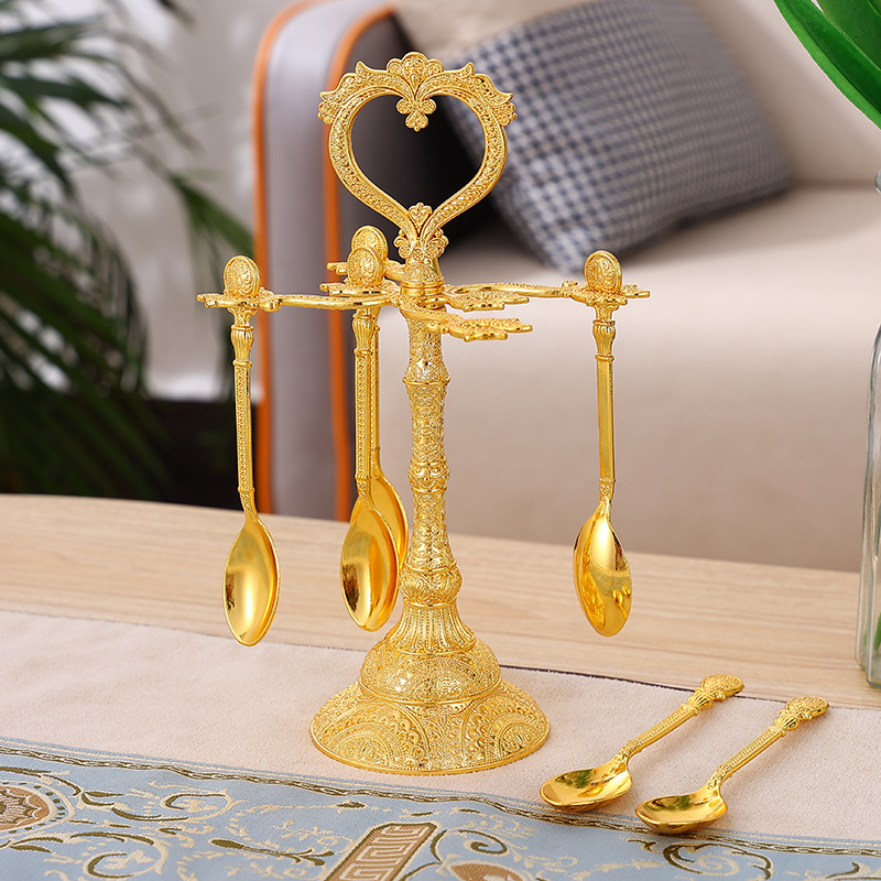 European Light Luxury Metal Peacock Spoon Set Dessert Table Home Decoration Coffee Spoon Cake Spoon Tableware Wholesale Application Scenario
