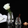 玻璃花瓶香薰瓶简约美式透明桌面餐厅茶桌装饰摆件水晶工艺品现货图