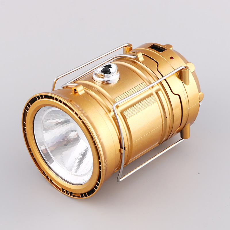 The new outdoor lantern 5800 camping lamp, solar-charged LED camping tent, multi-functional portable stretching lamp Specification image