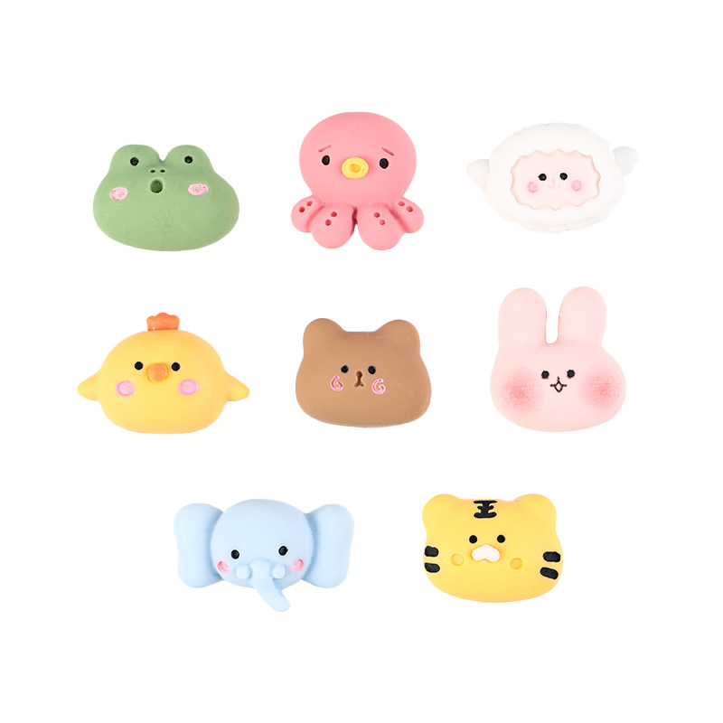 New resin accessory cartoon cute animal sheep diy cream glue phone case patch storage box material Item Picture