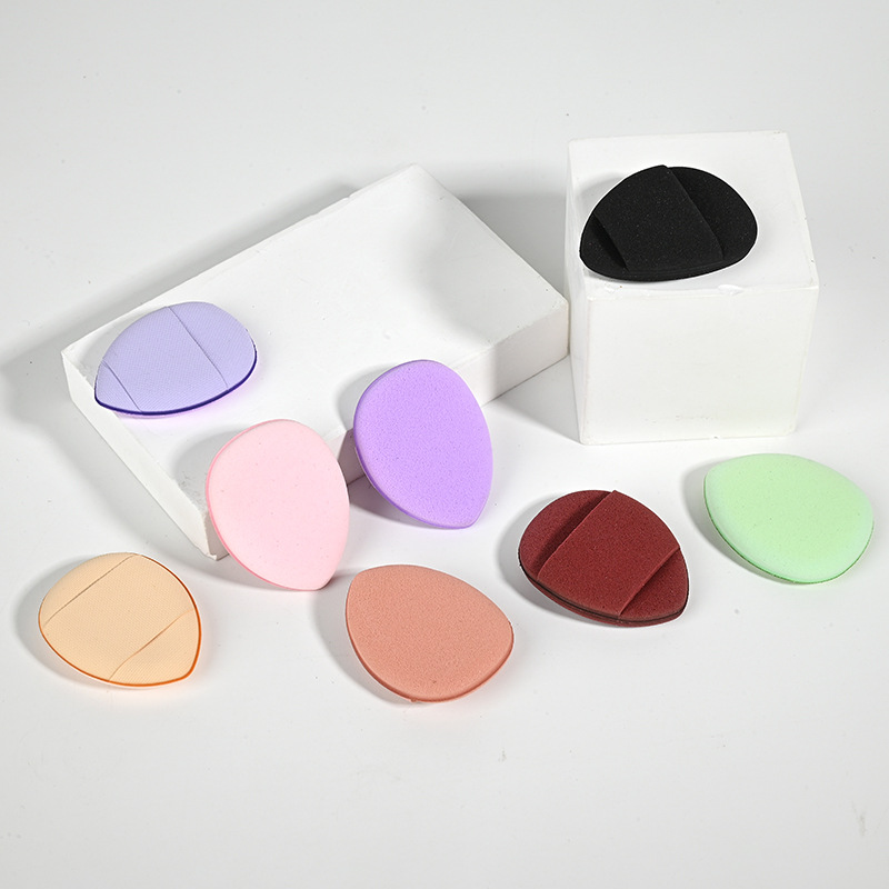 mini finger powder puff, thumb tip dry and wet dual-purpose water drop powder puff, dry and wet dual-purpose leather cushion makeup Application Scenario