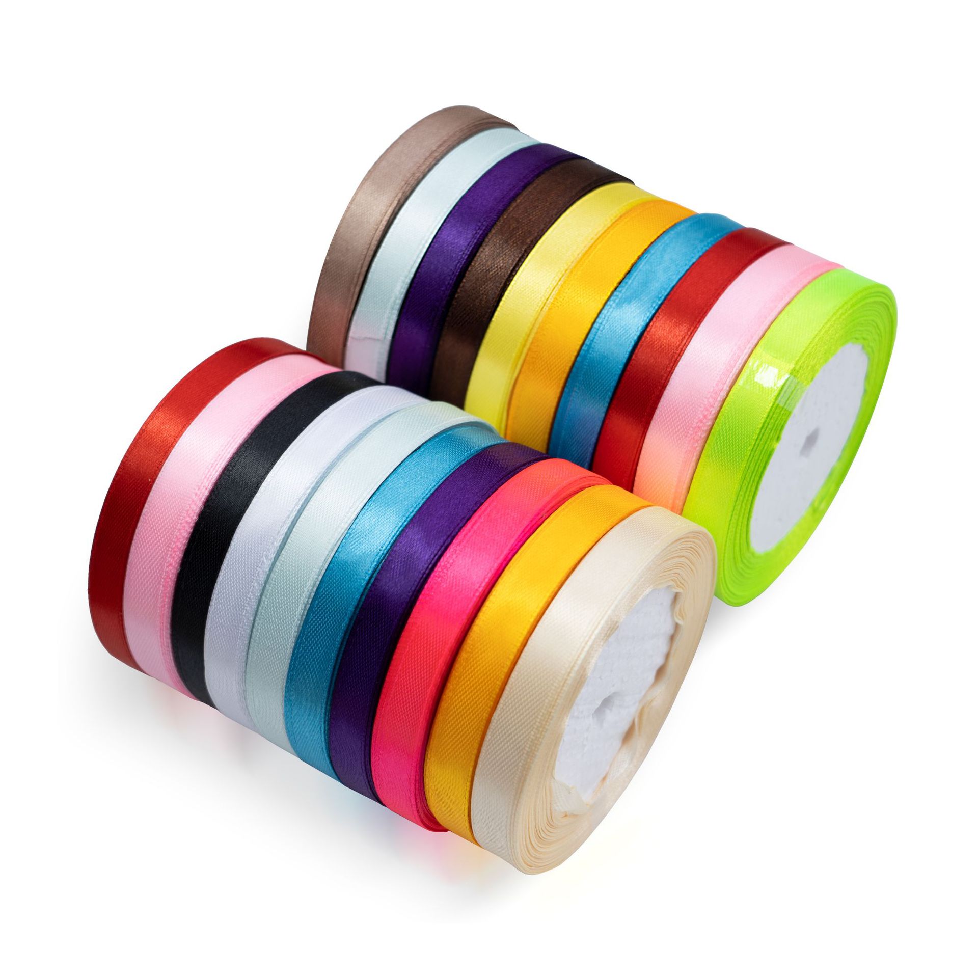 In stock: 1cm ribbon, silk ribbon, flower cake, gift box, packaging, woven ribbon, satin ribbon, wedding decoration, wedding candy box, ribbons Item Picture