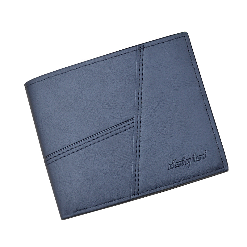 New Men's Wallet, Short Men's Wallet With Multiple Compartments, Fashionable And Casual Wallet, Thin And Soft Leather Wallet For Young Men Item Picture
