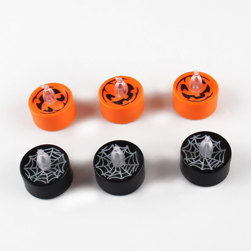 批发直销新品万圣节蜘蛛网蜡烛 节庆用品发光蜡烛 万圣节道具详情图5