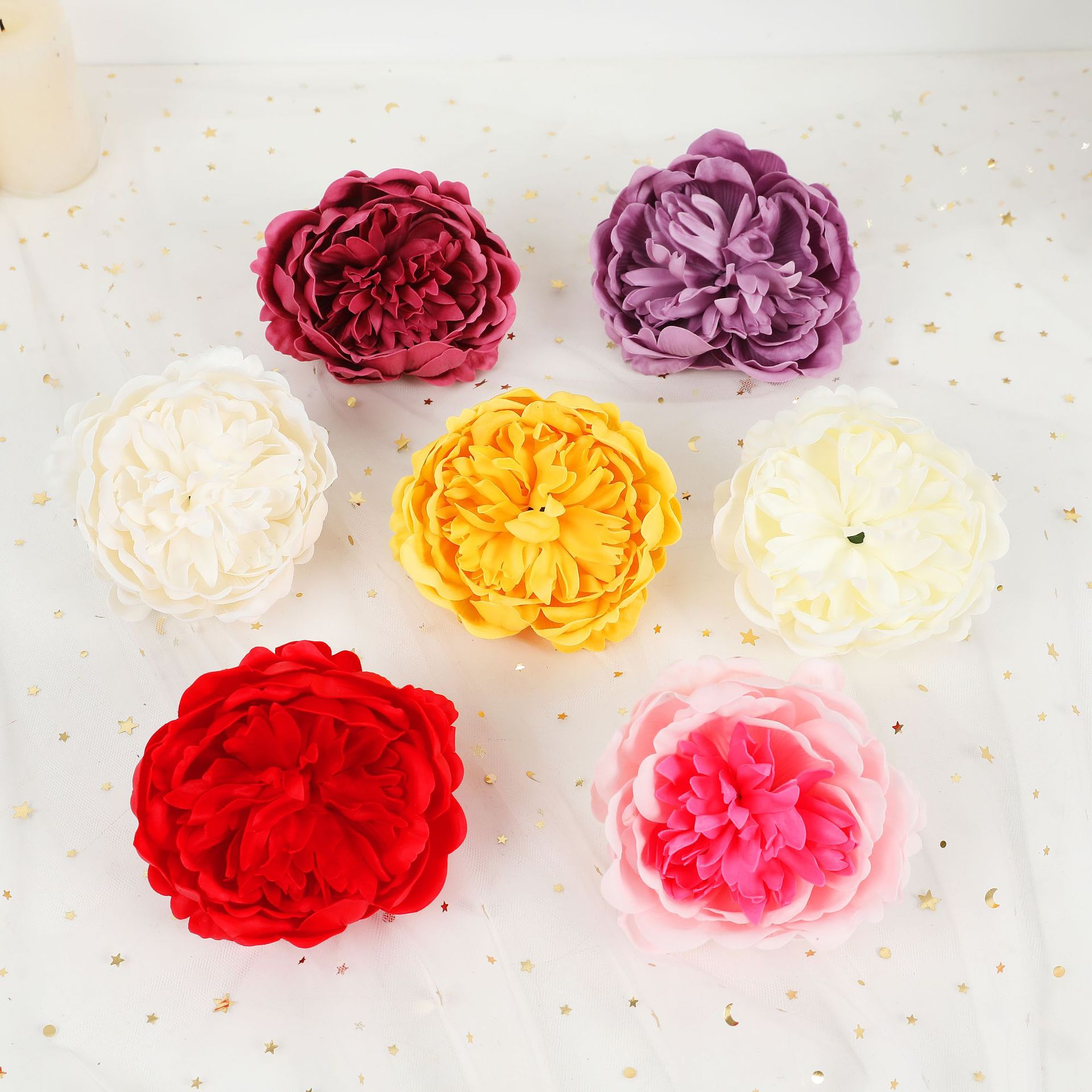 大芍药香皂花/仿真花/仿真花瓣细节图
