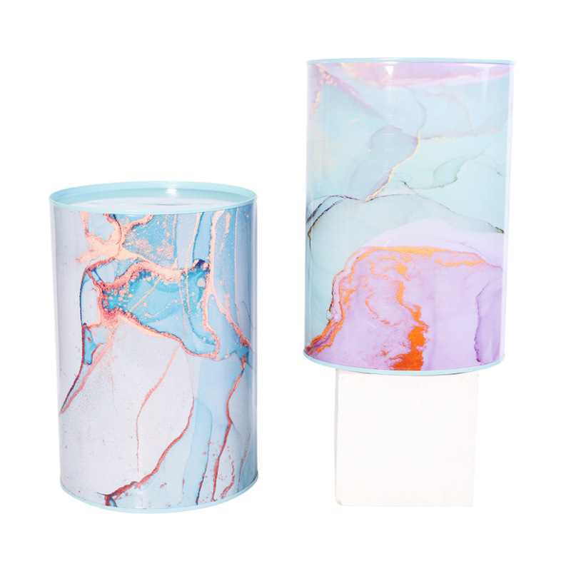 The New High-Capacity Marble Gradient Piggy Bank Only Goes In The Children's Piggy Bank Birthday Gift Change Jar Specification drawing