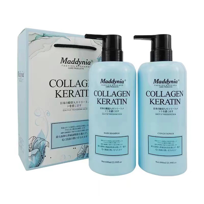 外单Collagen Keratin头发护理控油去屑清爽蓬松洗发套装改善毛躁详情图3