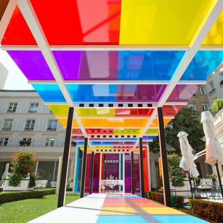 Color Acrylic Plate Wholesale Translucent Plexiglass Plate Processing Bending Organic Plate Laser Engraving Printing Application Scenario