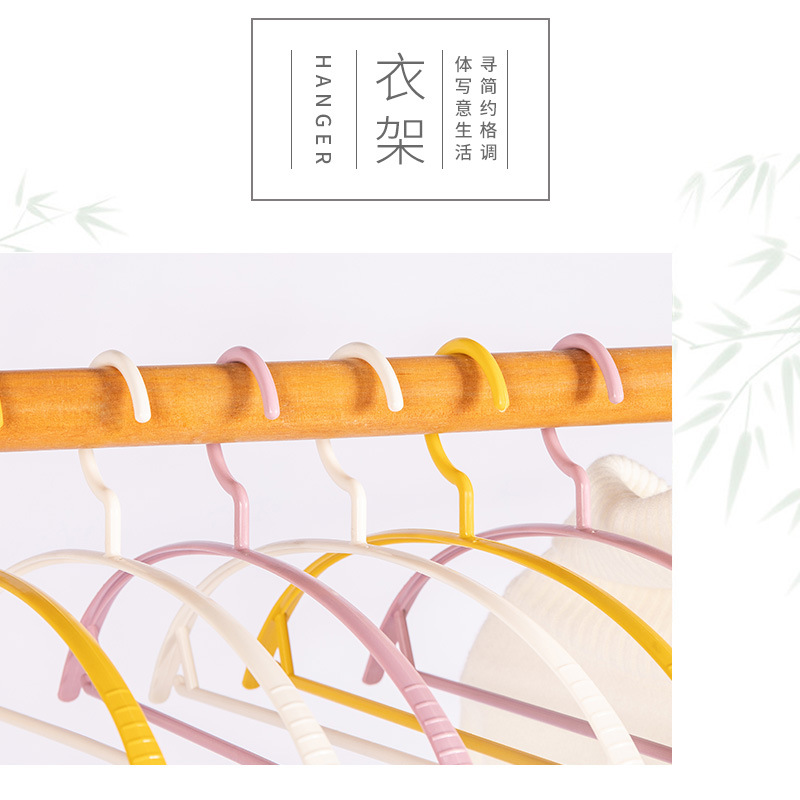 Household Hanging Clothes Storage Non-Slip Non-Trace Hanger Thick Thick Clothes Brace Half Round Adult Hanger Wholesale Application Scenario