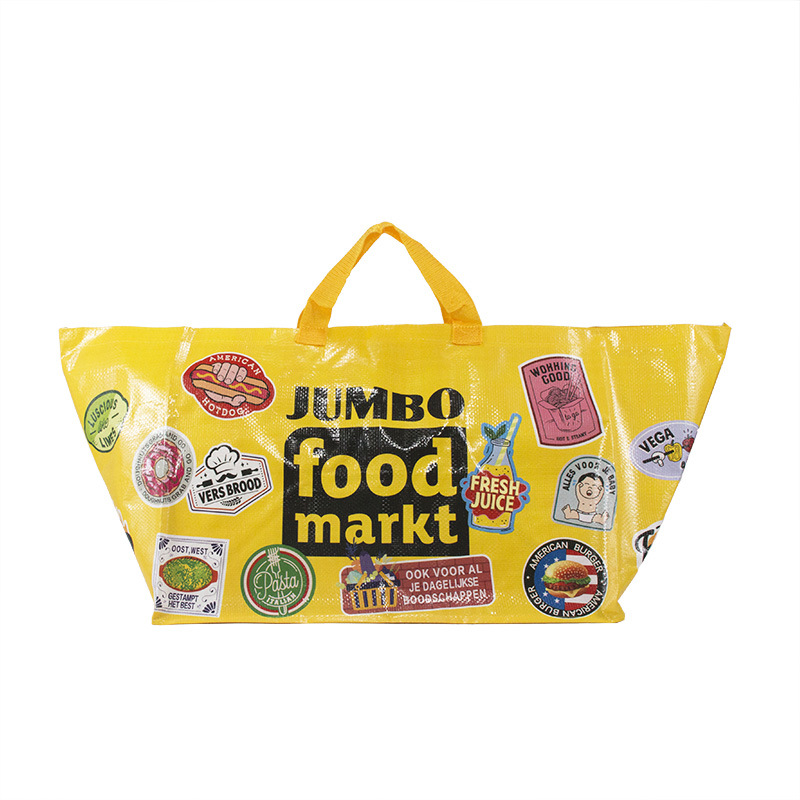 Customized hand-held woven bags, pp plastic laminated moving bags, super large capacity shopping bags, fashionable printed storage bags Application Scenario