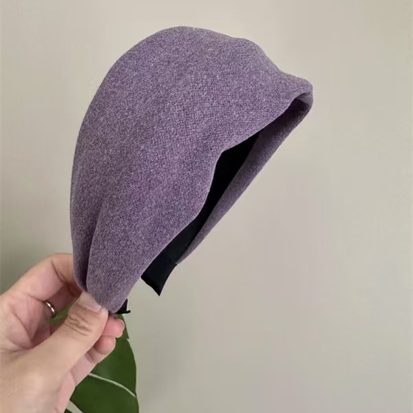 Pumpkin brown for whitening autumn and winter knitted wide-brimmed hairband 24 new style hairpin headband high head band Elegant headband for women Specification image