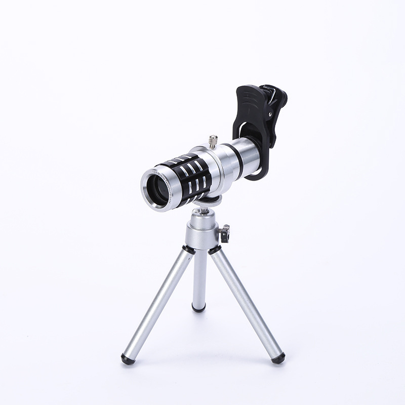 12X25猫夹户外单筒手机配件望远镜 旅行便携多功能高倍望远镜现货1详情图5
