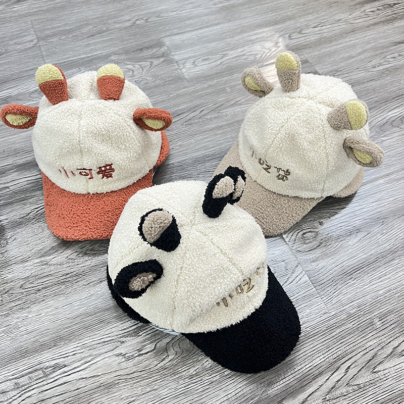 Ciervo peludos capucha de lengua mujeres otoño e invierno caliente thunderfeng sombrero sombrero de peluche peluche rizado lindo dulce versión coreana ruth details Picture