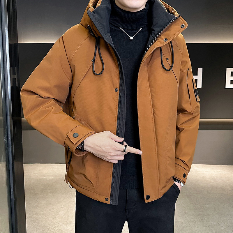 New national standard 50-down men's down jacket 2024 winter thickened warm loose hooded down jacket for both men and women Application Scenario