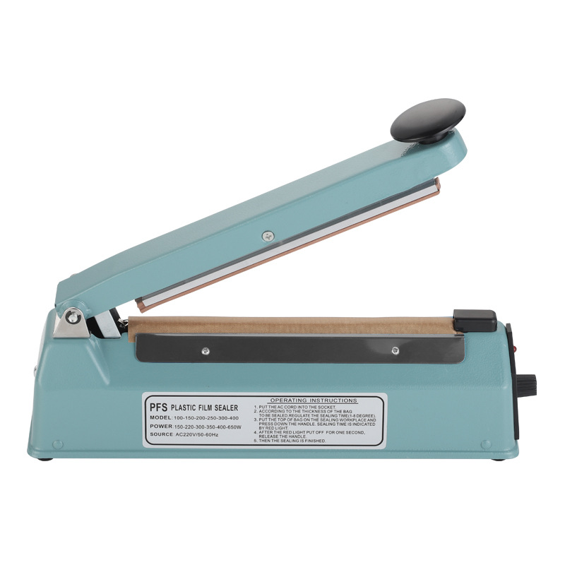 The Iron Shell 200 type hand-press sealing machine, manual small sealing machine and plastic sealing machine can provide neutral labeling Item Picture