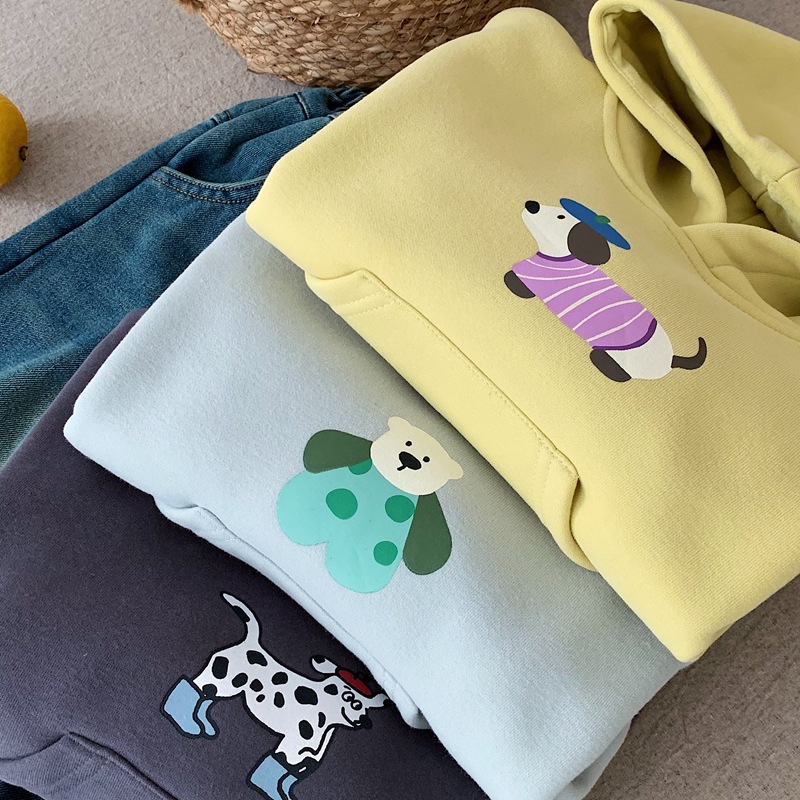Boys' hoodie with fleece for autumn and winter, 2025 new style, cool and stylish children's wear, winter hooded long-sleeved top for sporty boys Item Picture