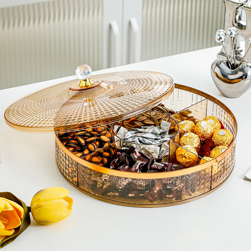 2023 New Light Luxury Fruit Tray Household Fruit Snacks Candy Tray Living Room Coffee Table High-End Dried Fruit Storage Box Specification drawing